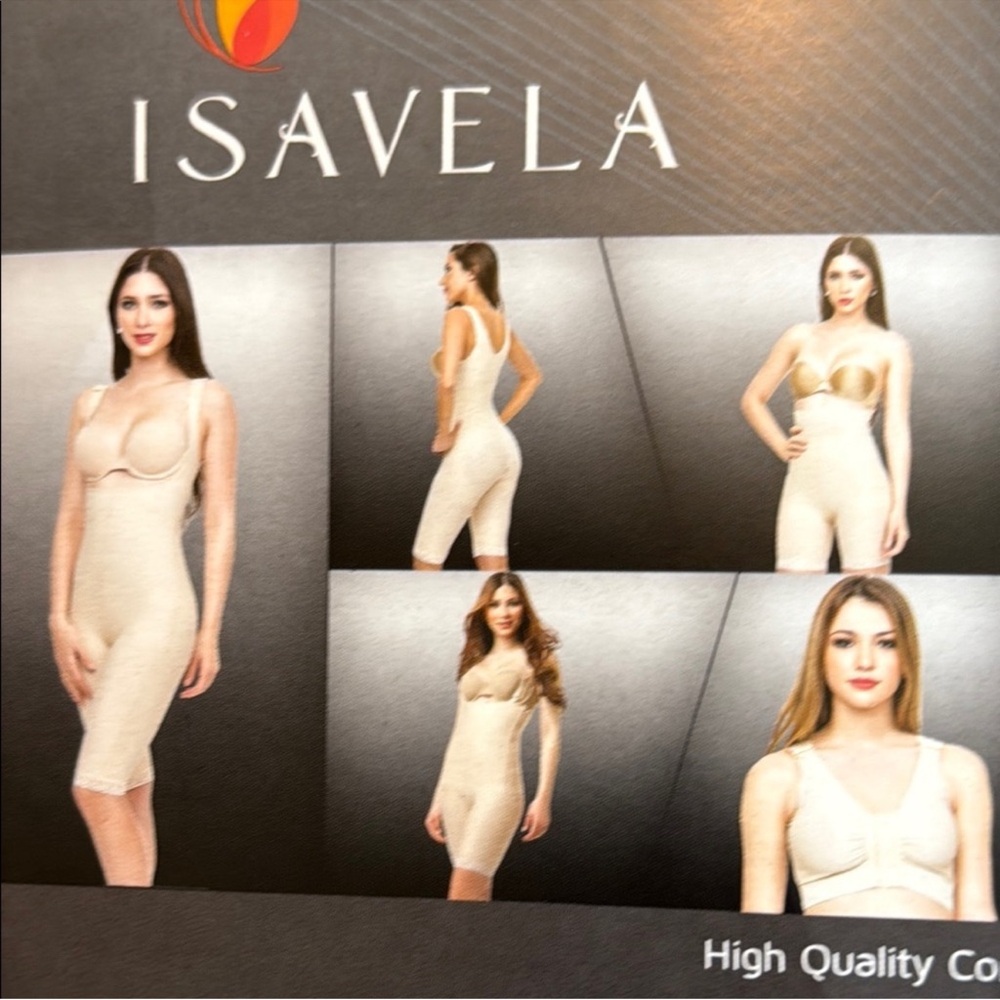 Isavela Women's Beige Shapewear Bodysuit